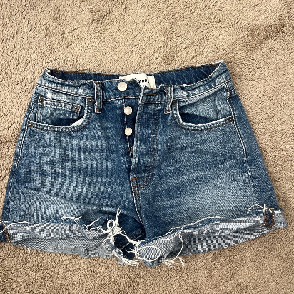 Reformation jean shorts
